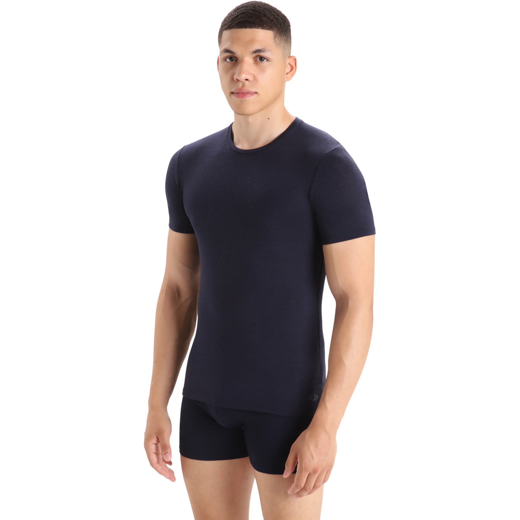 Picture of Icebreaker Men&#039;s Anatomica Crewe Short Sleeve Shirt - Midnight Navy