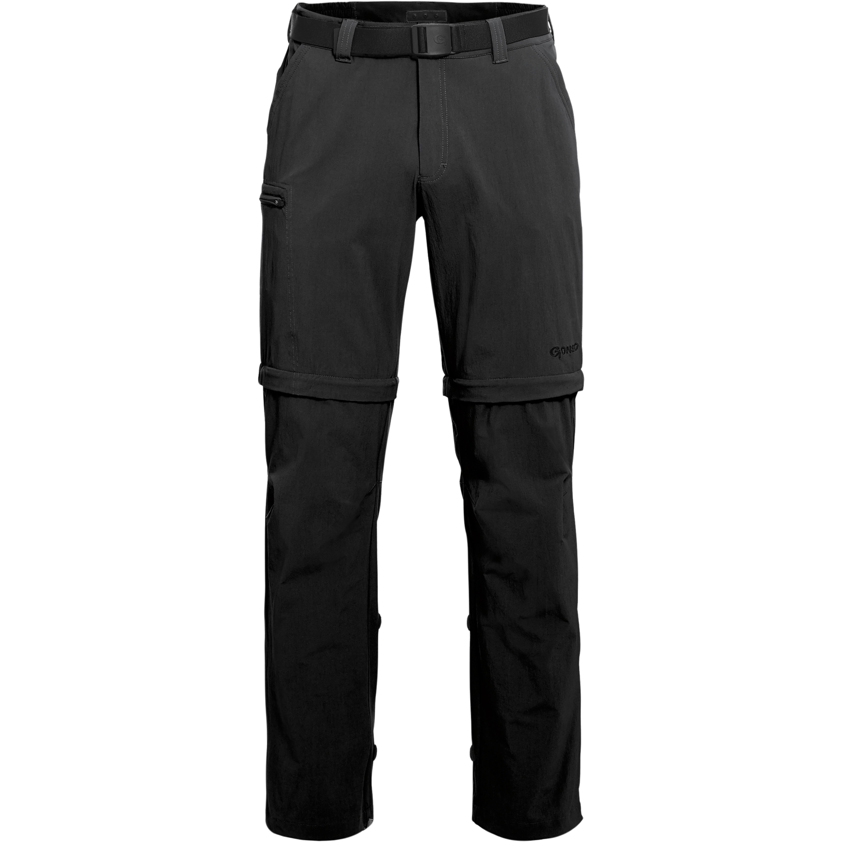 Image of Gonso Portland Men's Zip-Off Pants - Long - Black