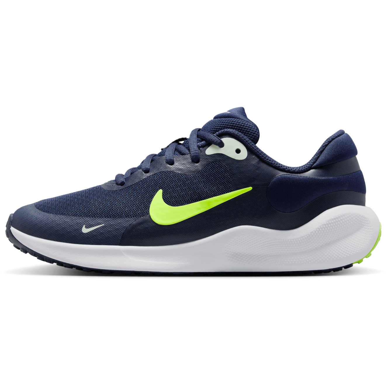 Productfoto van Nike Revolution 7 GS Schoenen Kinderen - midnight navy/volt-volt tint-white FB7689-403