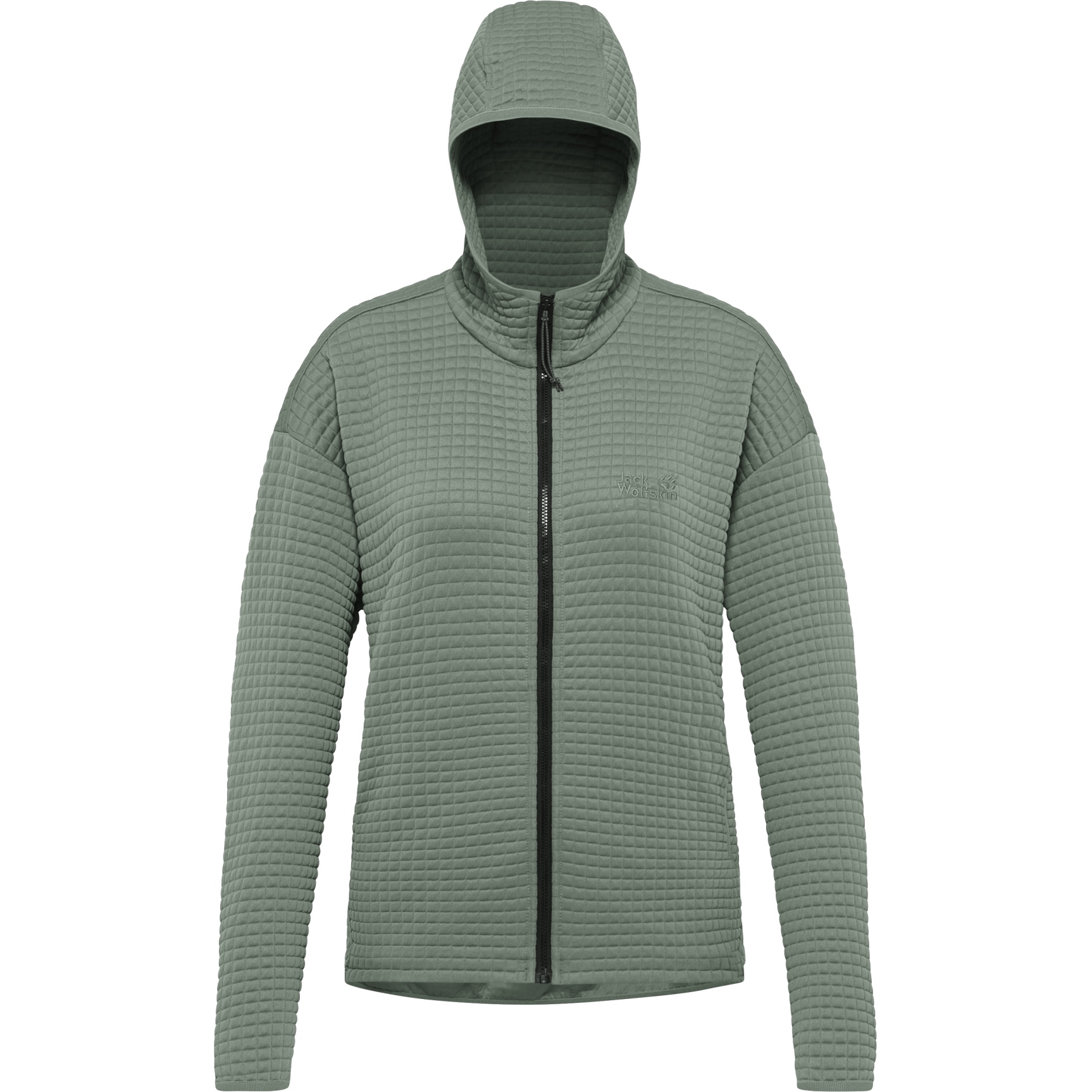 Jack Wolfskin Mogari Full Zip Hooded Jacket Women - green zinnia