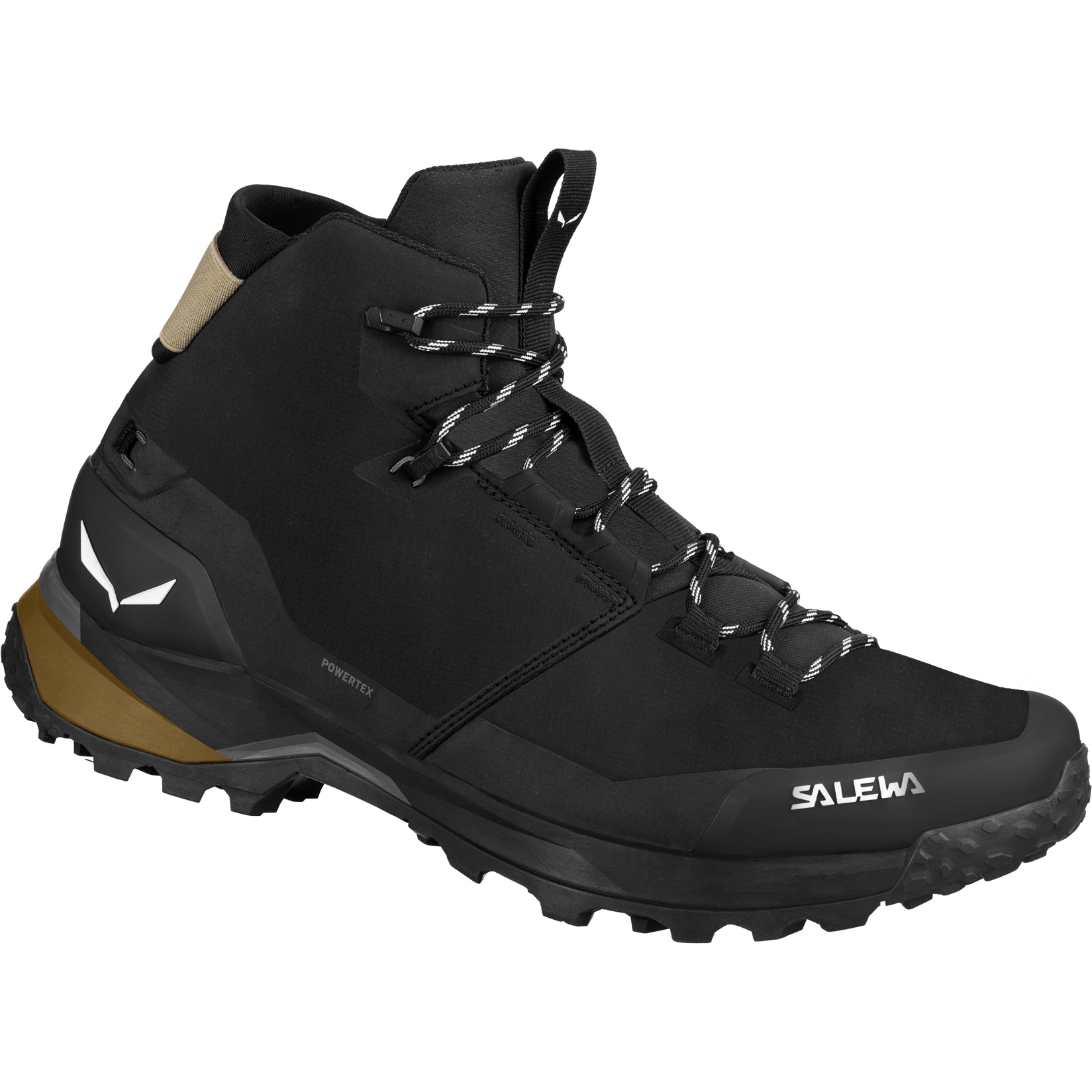 Picture of Salewa Puez Mid Powertex Hiking Shoes Men - black/black 0971
