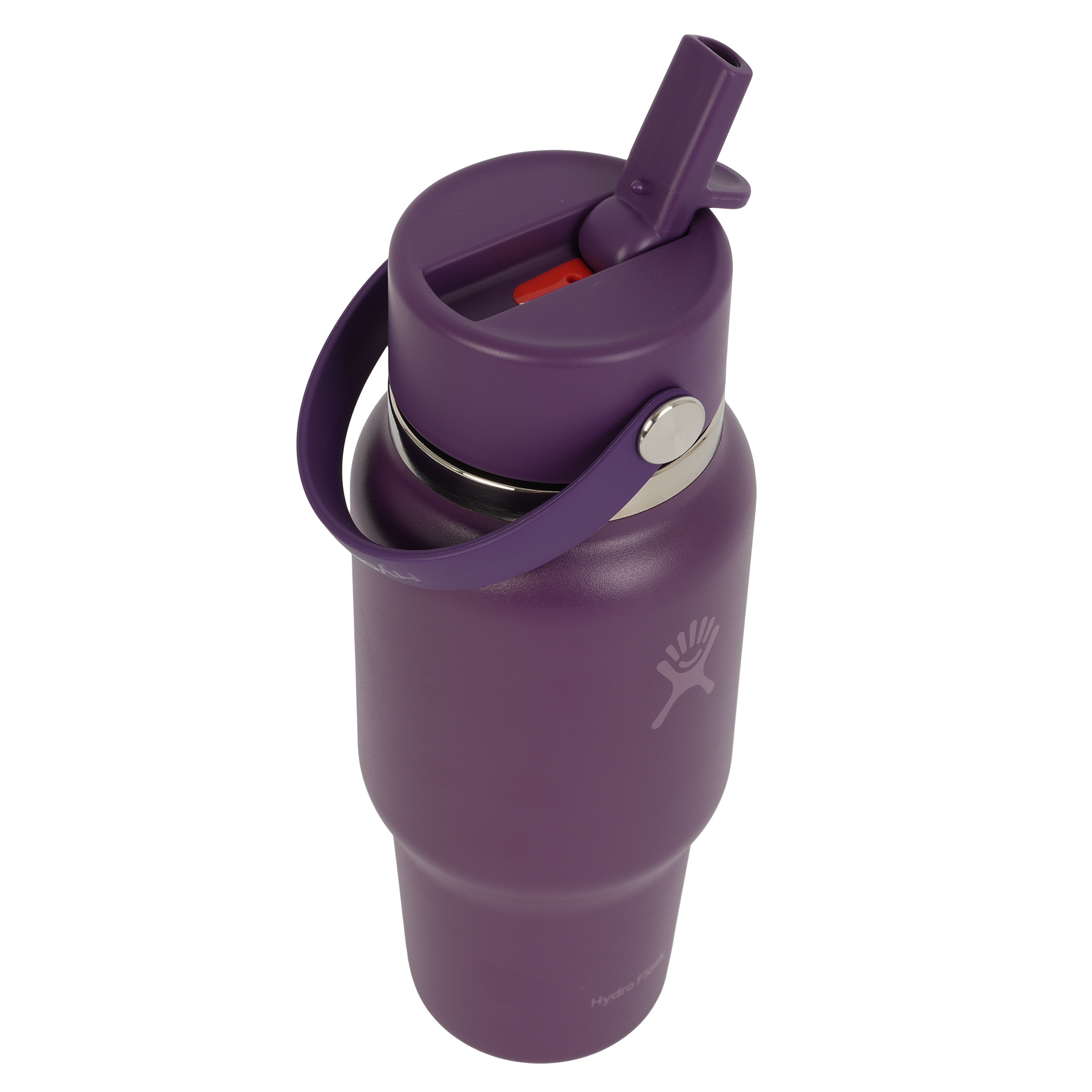 Hydro Flask 24 oz Wide Mouth Insulated Travel Bottle + Flex Straw Cap -  710ml - Beachplum Purple | BIKE24