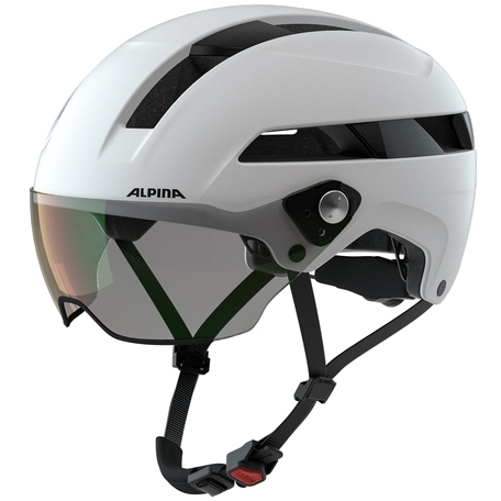 Picture of Alpina Soho Visor V Bike Helmet - white matt
