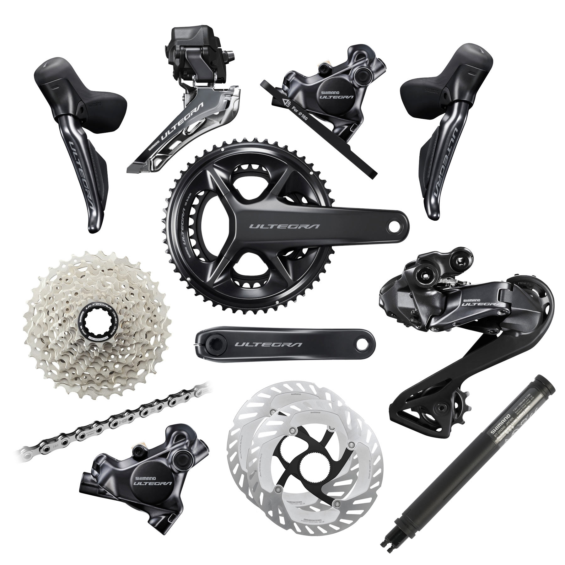 Shimano Ultegra Di2 R8100 Groupset - 2x12-speed | BIKE24