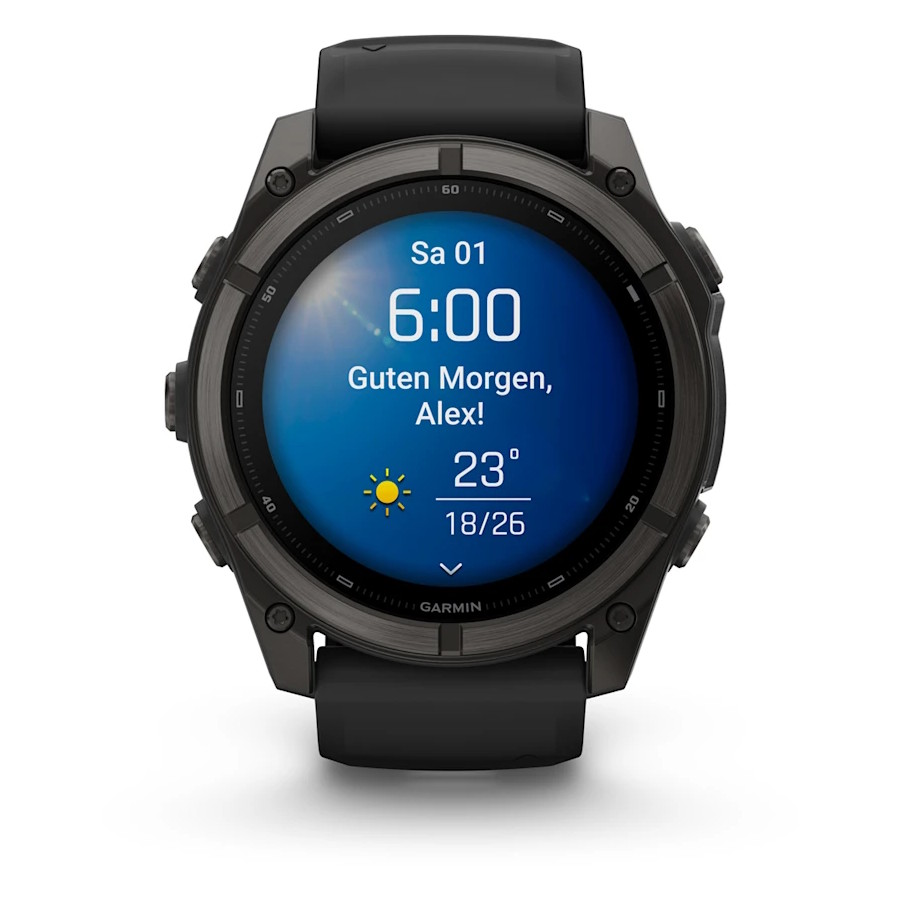 Garmin fenix 9 GPS Smartwatch - 51mm - Black/Carbon Gray DLC