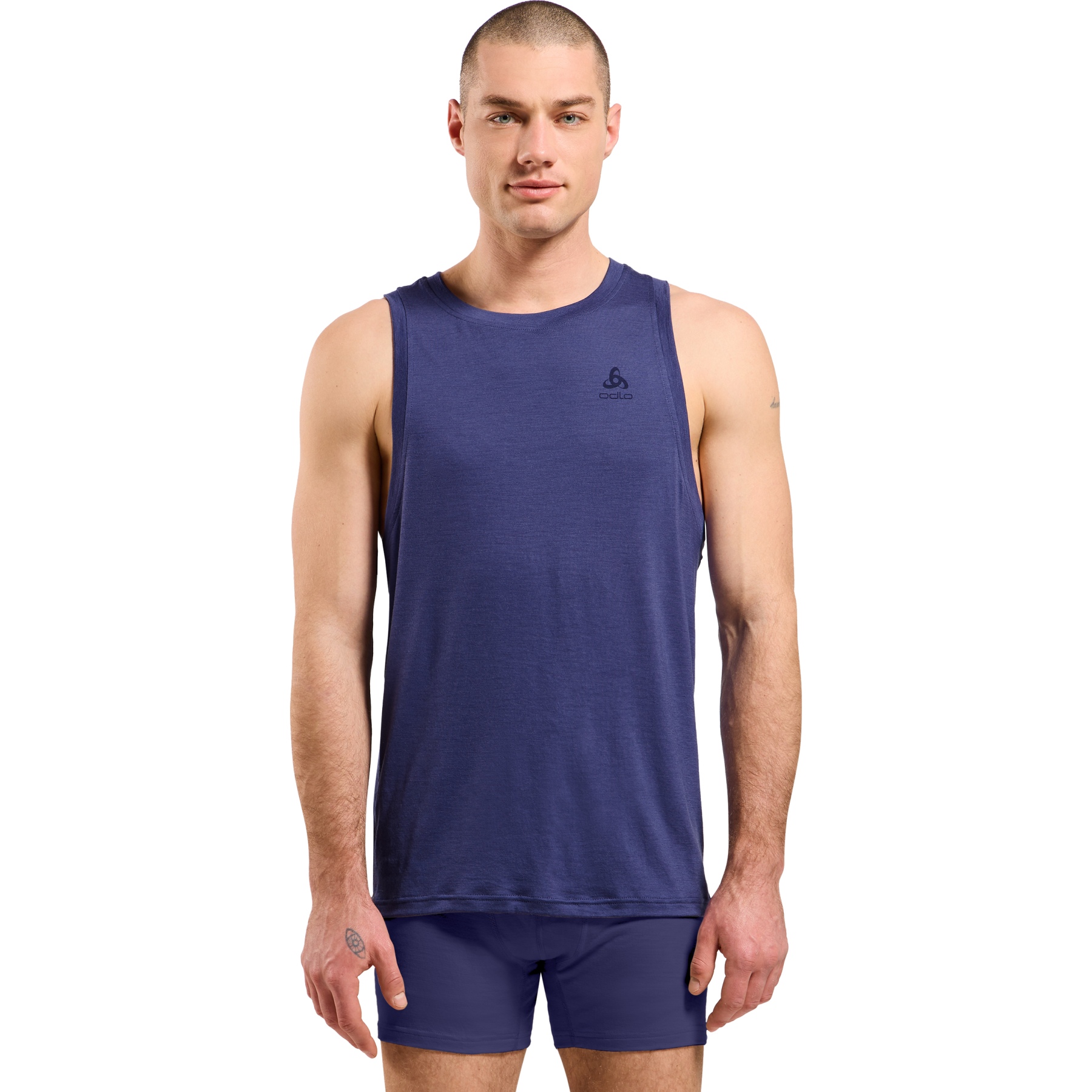 Immagine prodotto da Odlo Canottiera Uomo - Natural Merino 160 - skipper blue