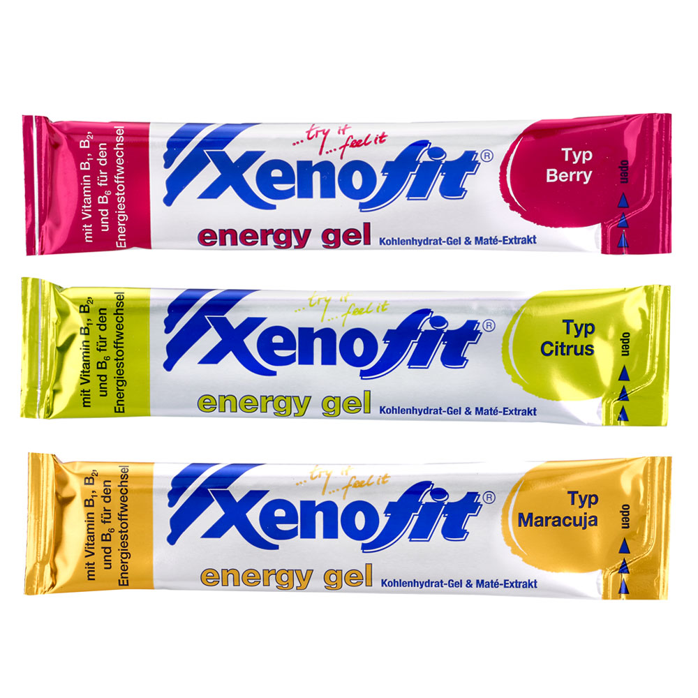 Produktbild von Xenofit Energy Gel - Kohlenhydrat-Gel - 10x25g