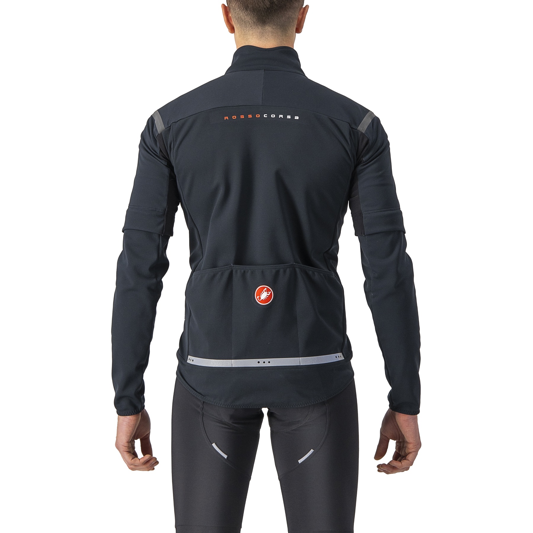 Castelli Perfetto RoS 2 Convertible Jacket Men - light black/black reflex  085