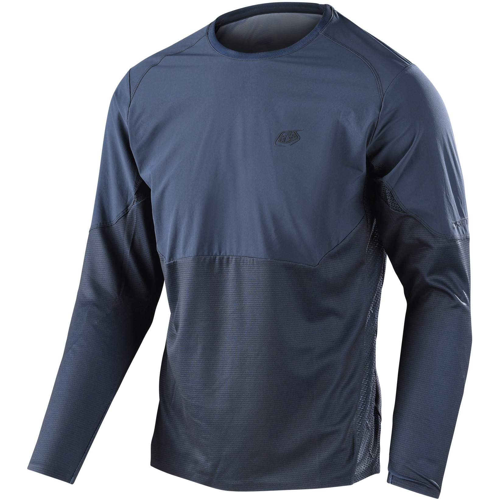 Productfoto van Troy Lee Designs Drift Long Sleeve Jersey - Solid Dark Charcoal