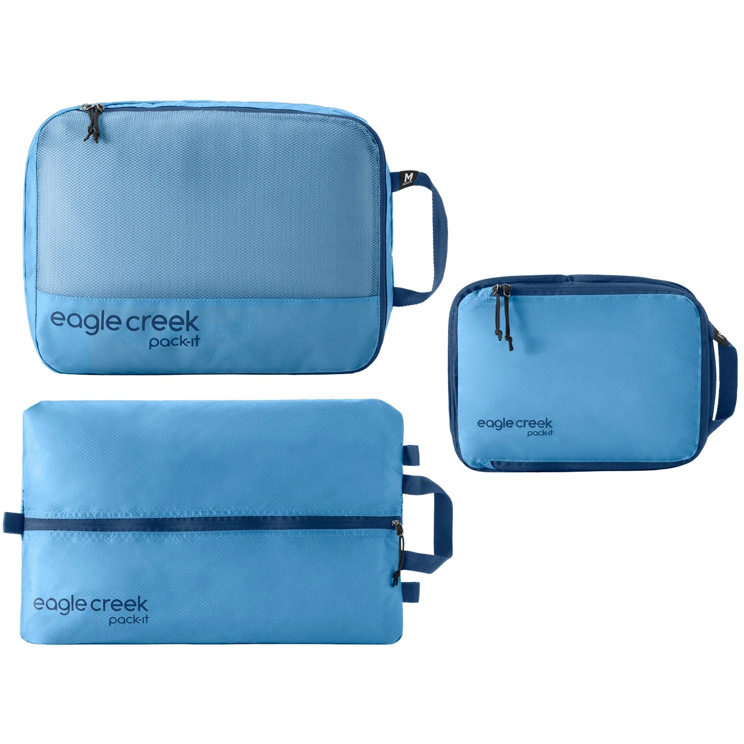 Produktbild von Eagle Creek Pack-It Essentials Set Packsystem für Koffer - blue dawn
