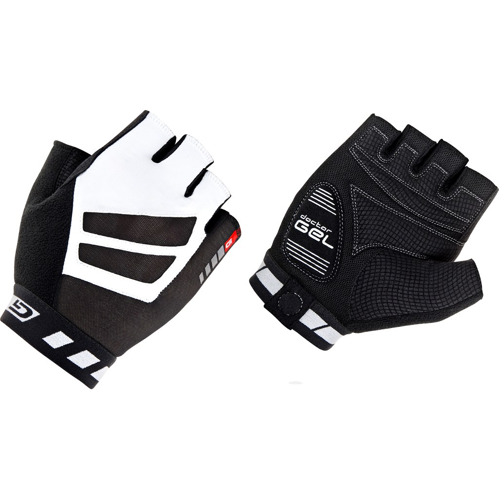 Picture of GripGrab WorldCup Padded Short Finger Gloves - black/white