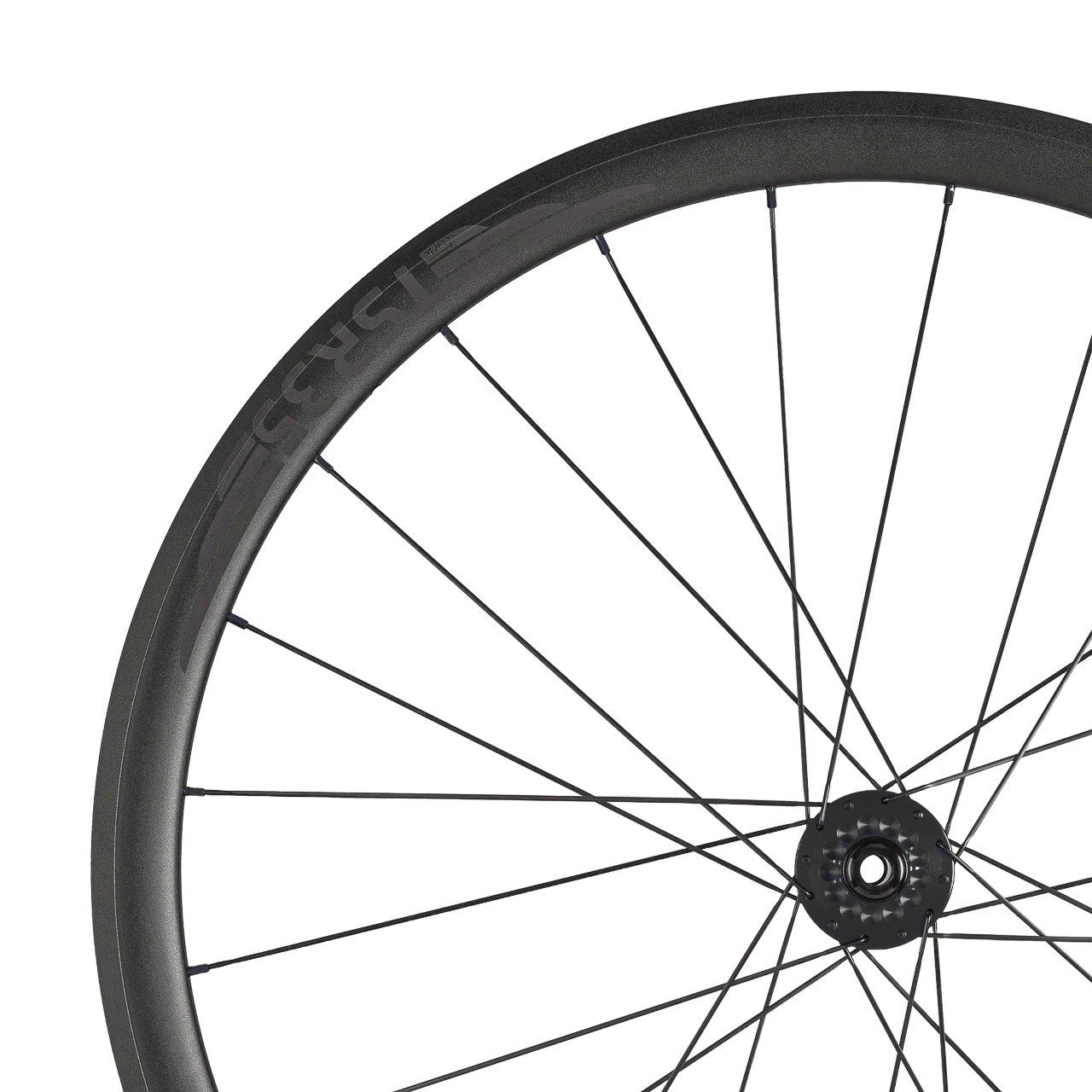 Produktbild von Tune TSR35 Disc Vorderrad - 28&quot; | KillHill CL | Standard Lager | Clincher | Centerlock | 12x100mm - 24-Loch - schwarz