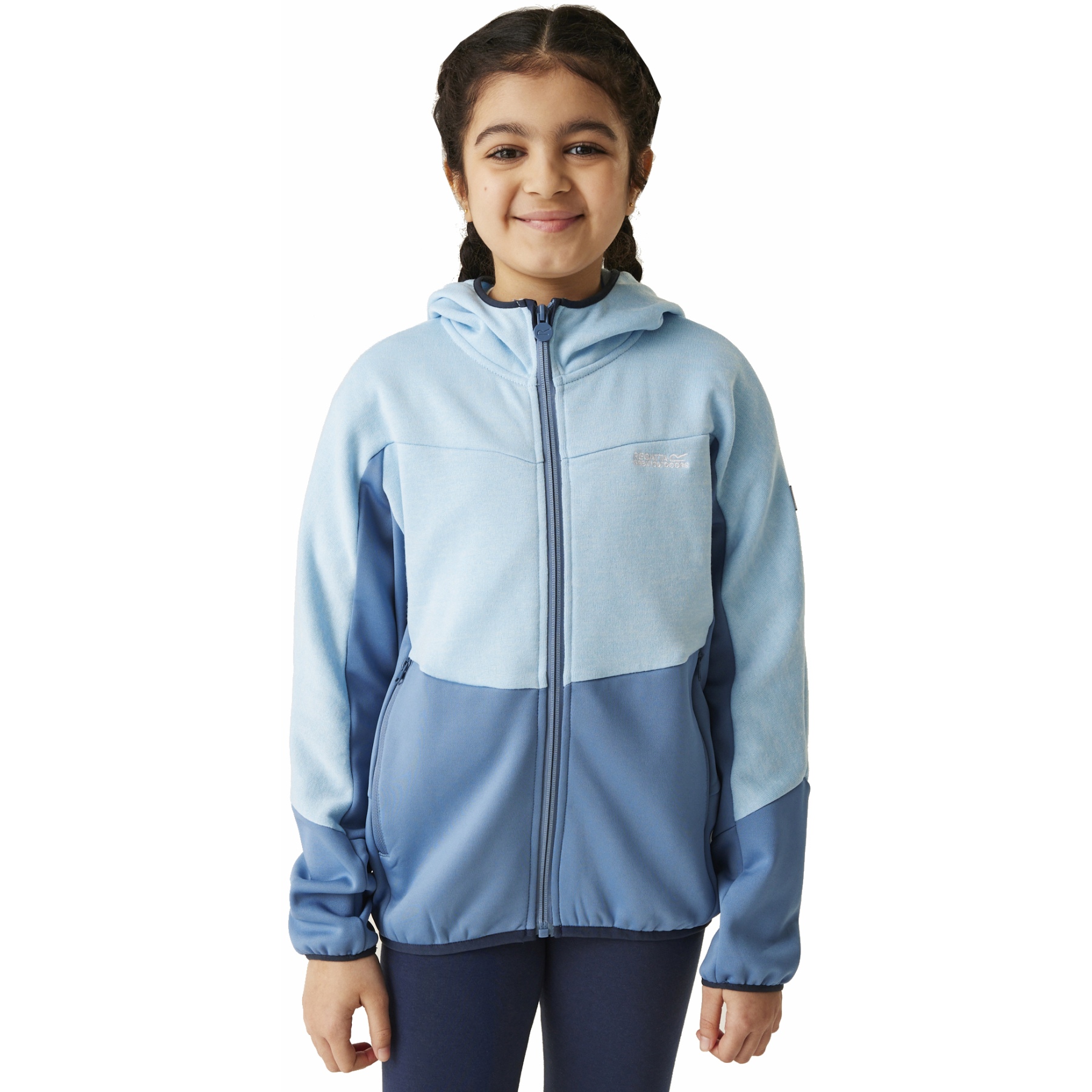 Produktbild von Regatta Dissolver IX Fleecejacke Kinder - Clear Sky/Coronet Blue 2G4