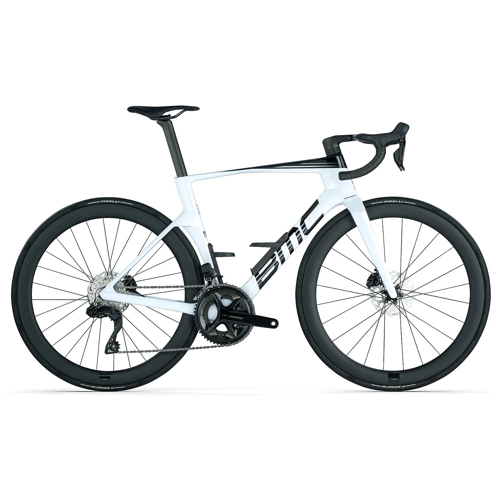 Productfoto van BMC TEAMMACHINE R 01 FIVE - Carbon Racefiets - 2025 - cool white / black