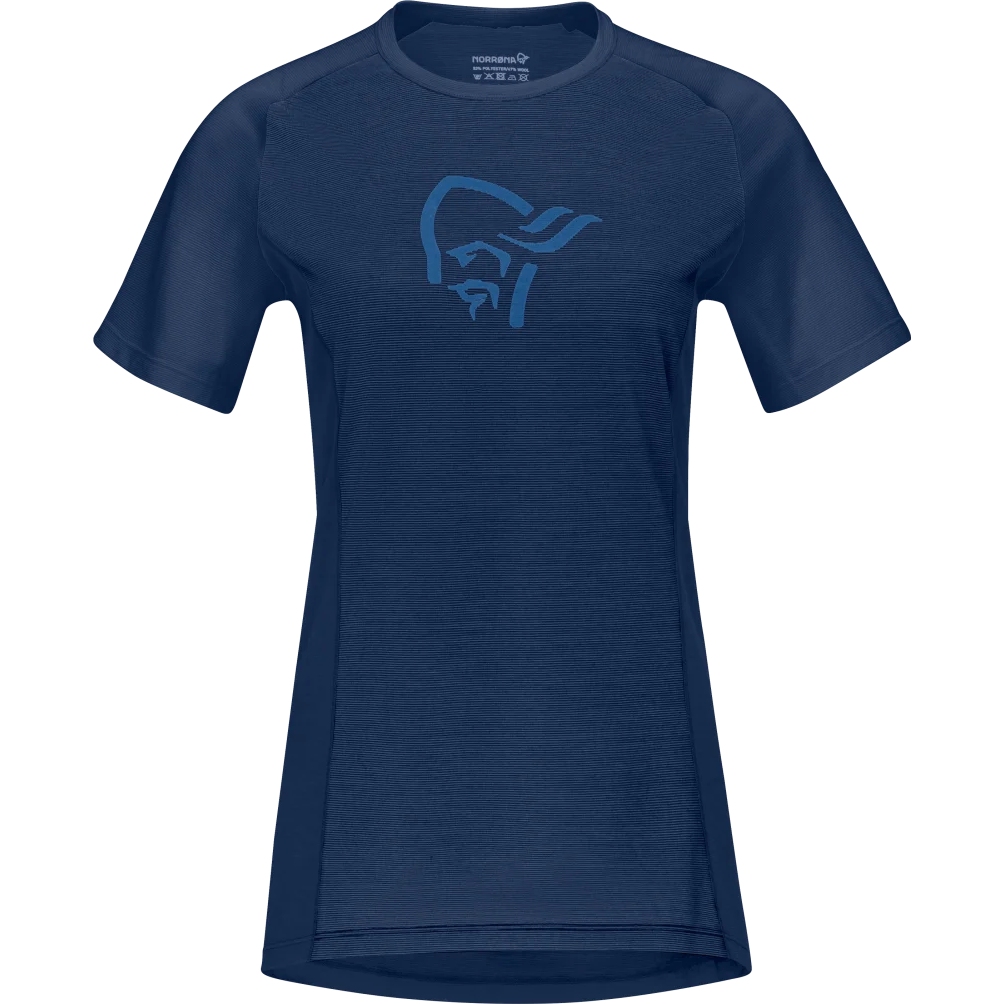 Produktbild von Norrona fjørå wool T-Shirt Damen - Indigo Night/Infinity
