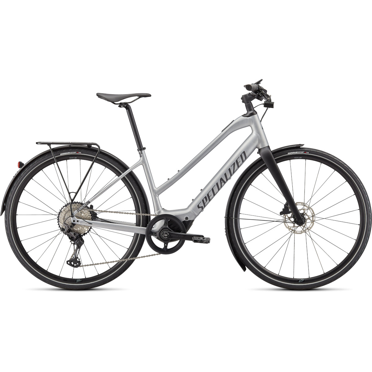 Foto de Specialized TURBO VADO 5.0 SL EQ - Step Trough Bicicleta eléctrica - 2022 - brushed aluminum / black reflective