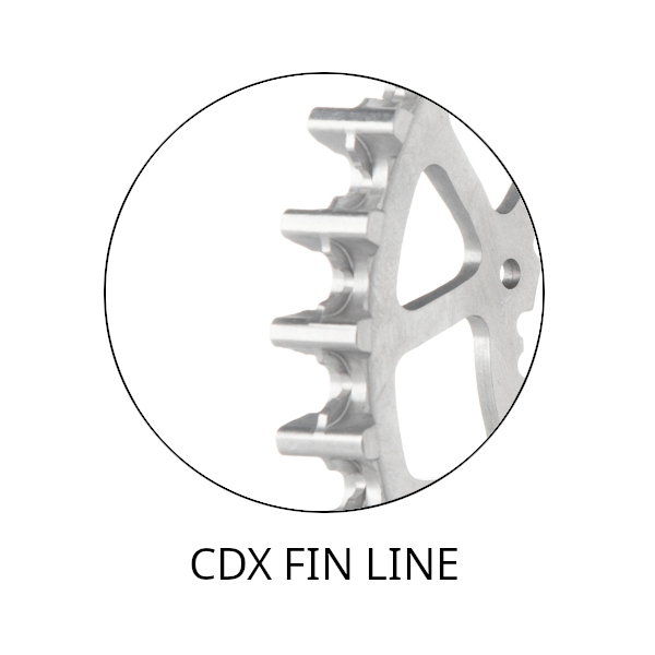 Gates Carbon Drive Sprocket - CDX Fin Line | Centertrack | Front