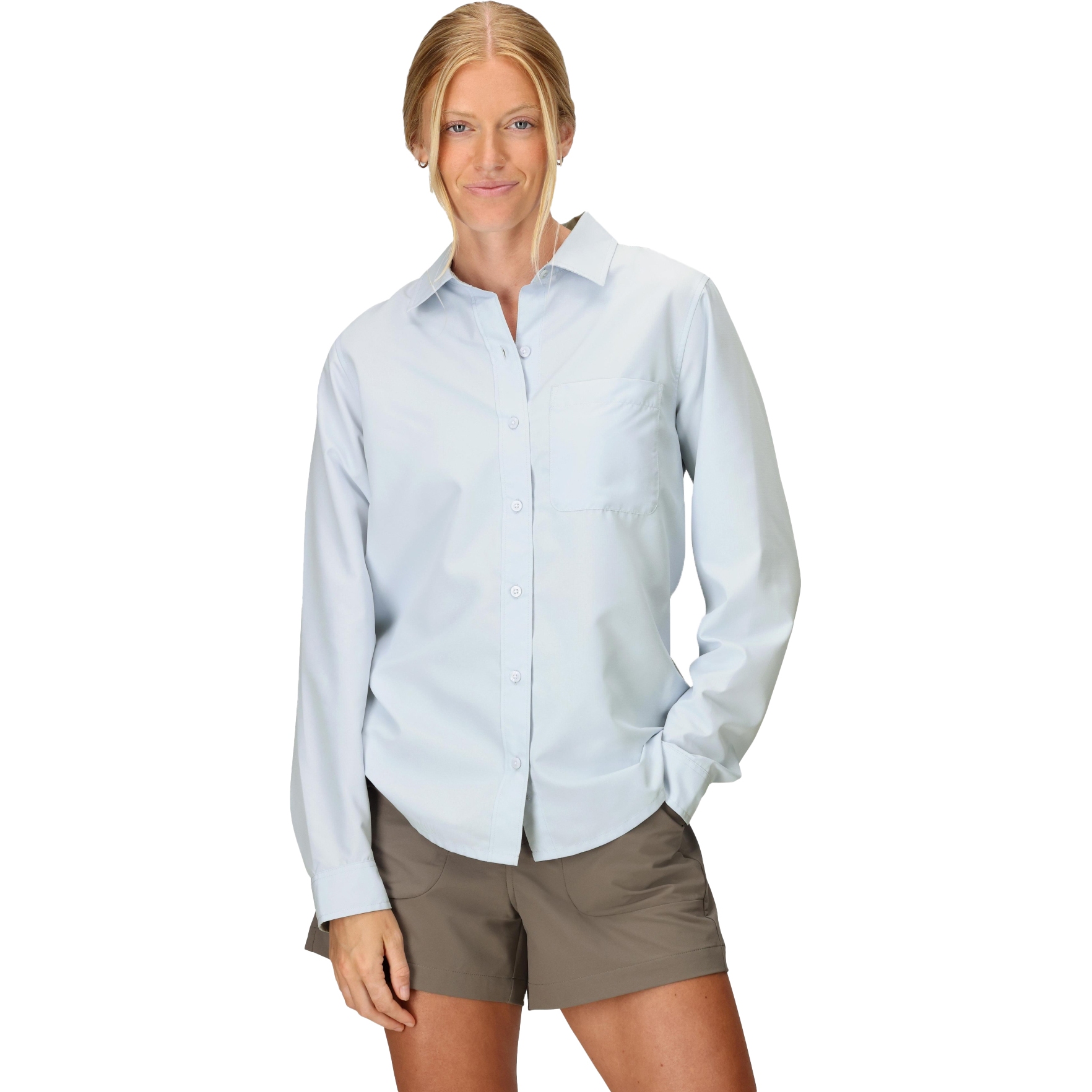 Picture of Marmot AirExchange SolarShield Longsleeve Shirt Women - vapor