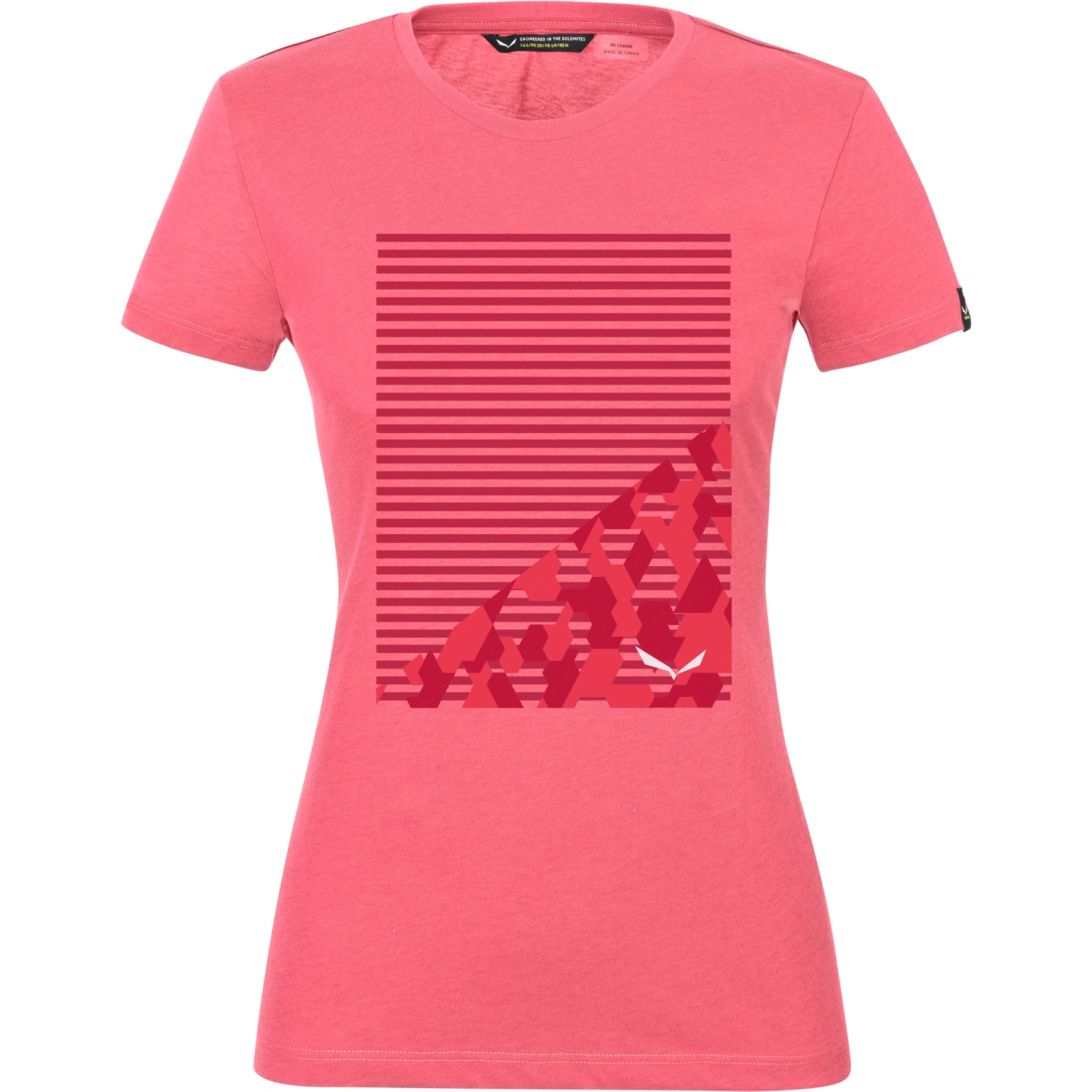 Produktbild von Salewa Geometric Dry T-Shirt Damen - calypso coral mel 6205