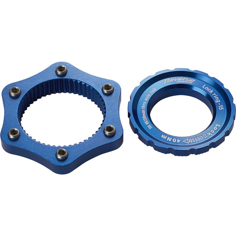 Produktbild von Reverse Components Adapter Centerlock auf 6-Loch - dunkelblau