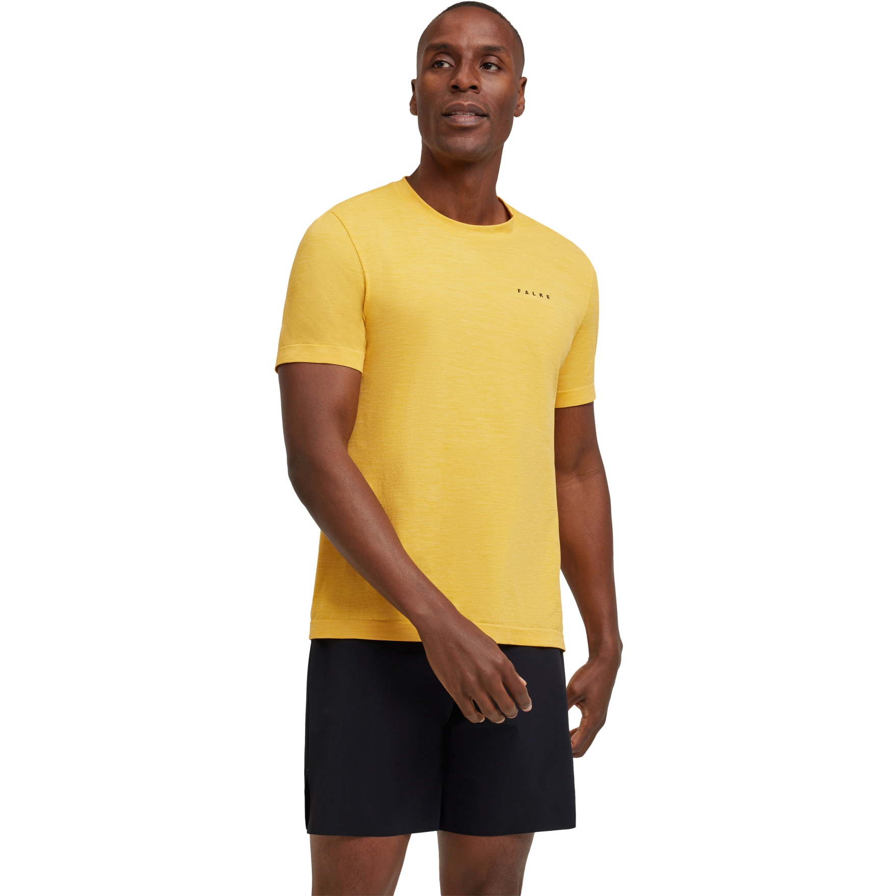 Picture of Falke RU Seamless Melange Tee - lemonade 1301