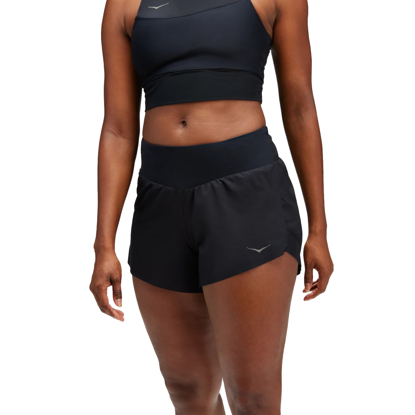 Productfoto van Hoka Glide 4&quot; Short Dames - zwart