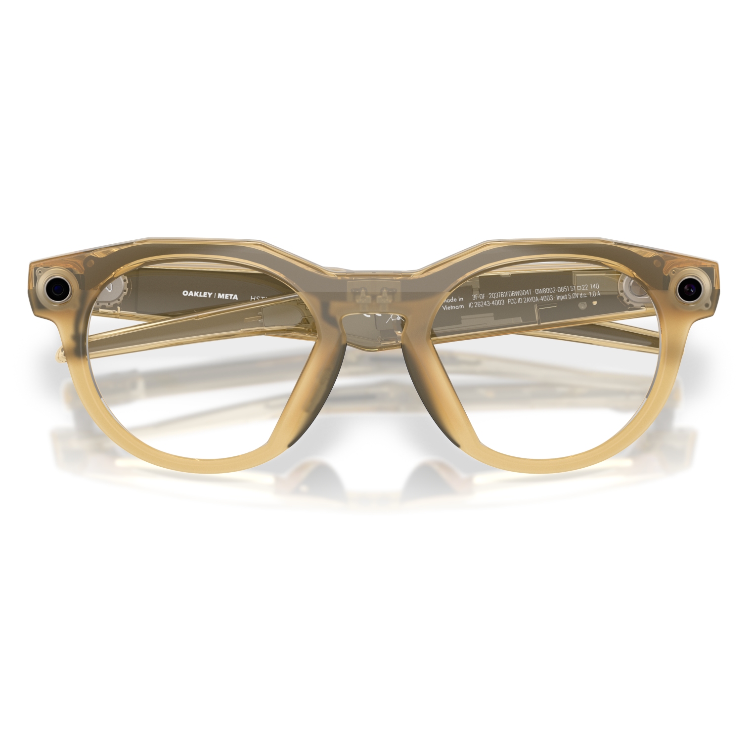 Oakley Meta HSTN Glasses - Light Curry / Transitions Brown 