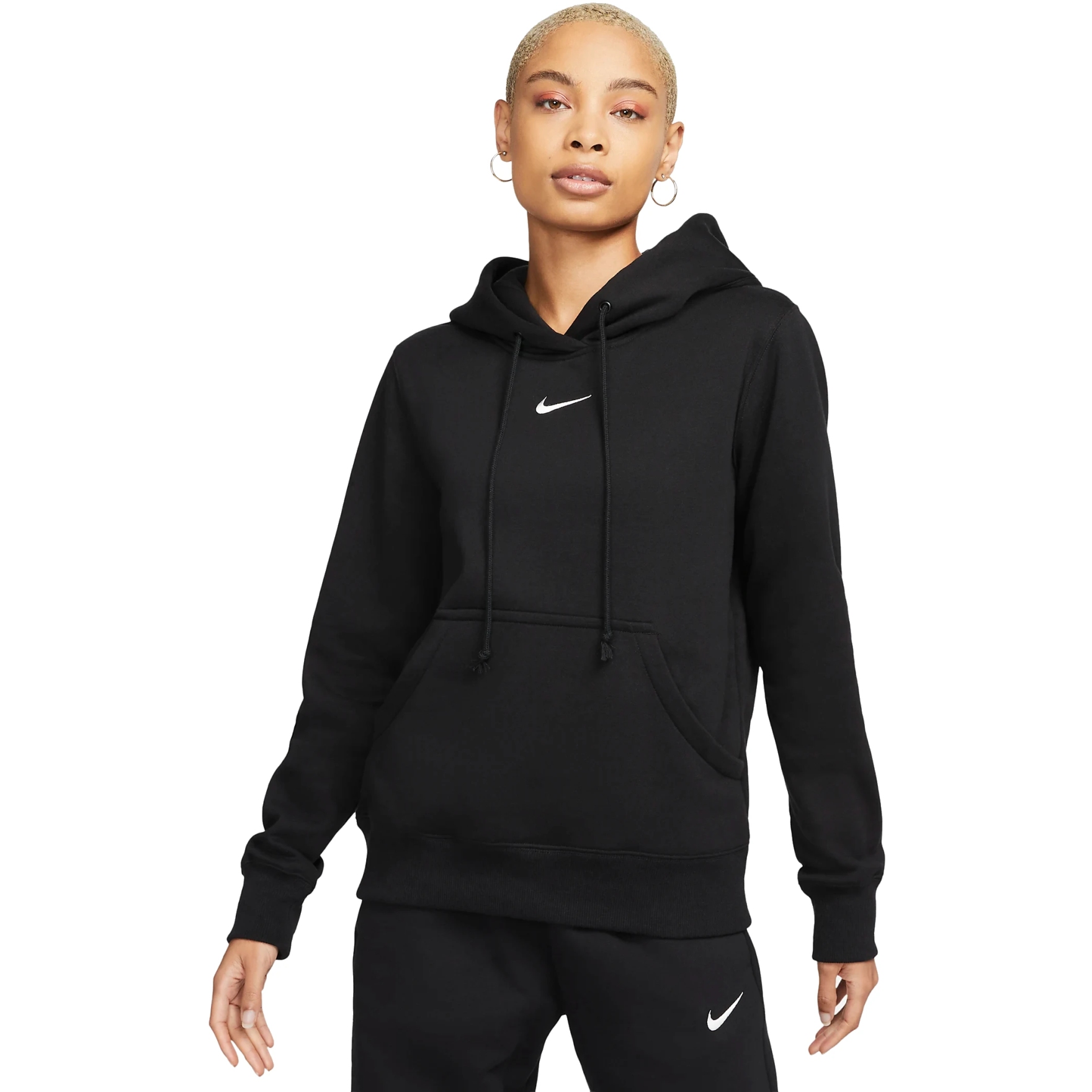 Nike Chaqueta con capucha Mujer - Sportswear Phoenix Fleece - black/sail  DQ5872-010