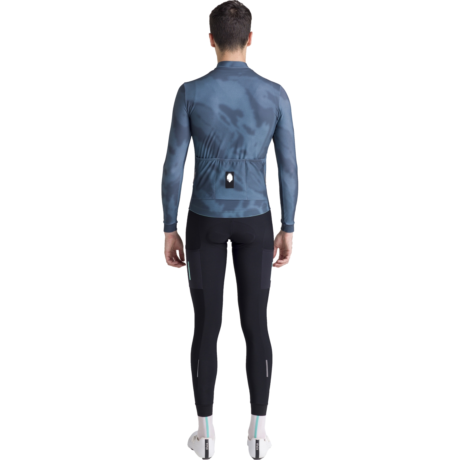 Santini Bianchi Milano Classic Long Sleeve Jersey Unisex - grey GR
