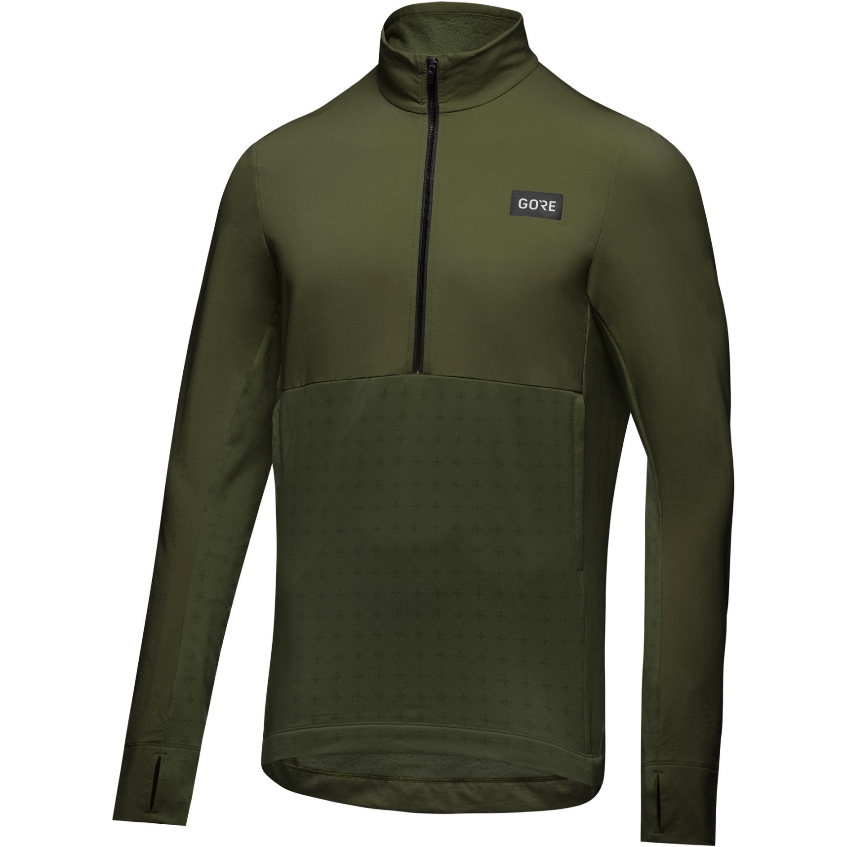 GOREWEAR TrailKPR Hybrid 1/2-Zip Midlayer Men - utility green BH00