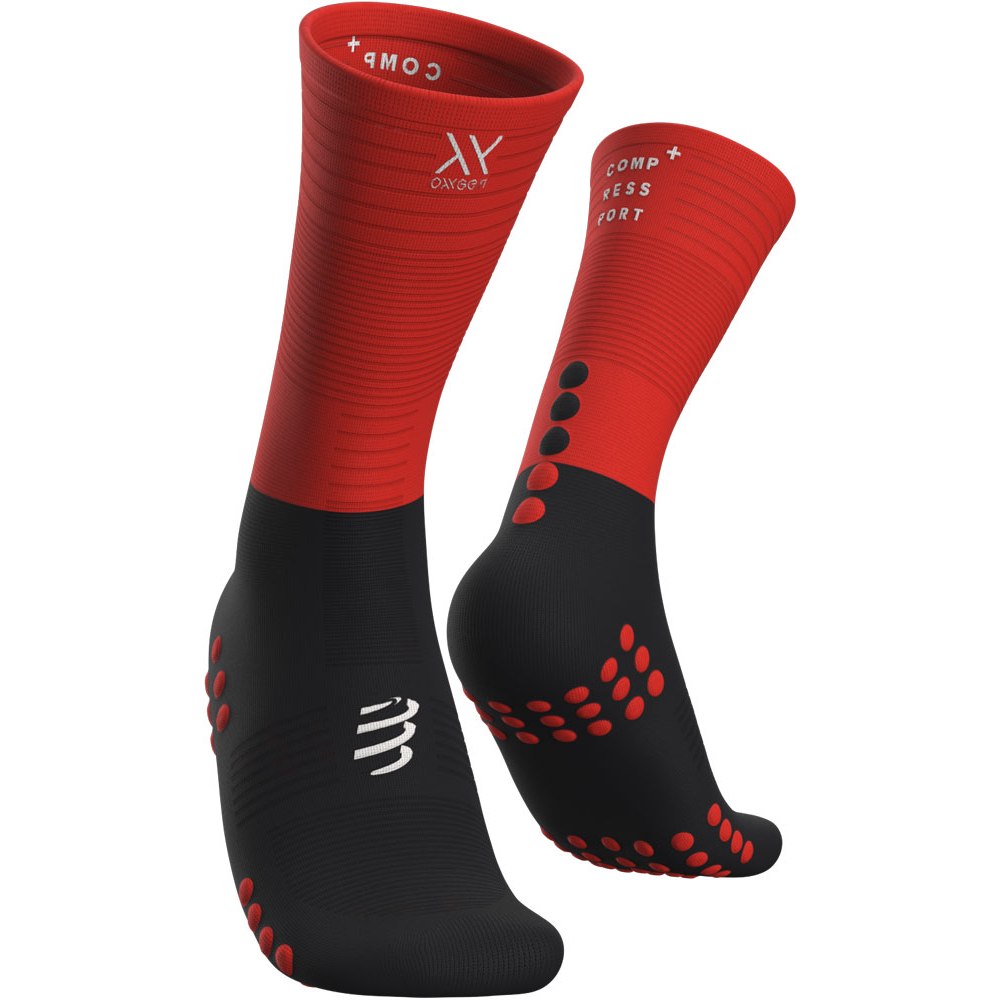 Picture of Compressport Mid Compression Socks - black/red