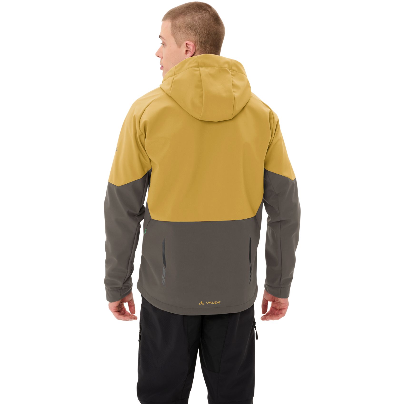 MTB jas Vaude Men's Qimsa Softshell Jacket Coconut - Dark Sea - Winter 2023