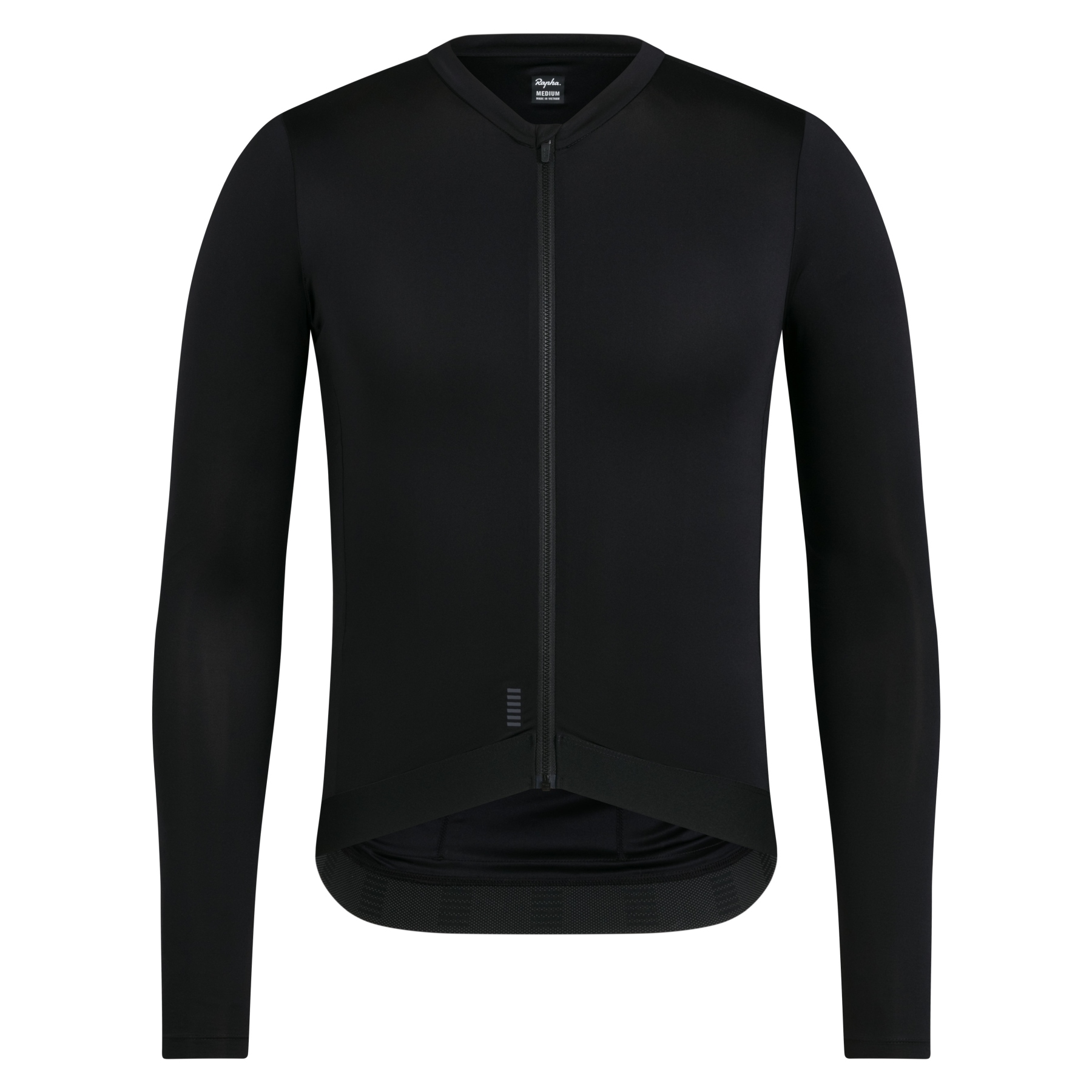 Мужская легкая майка Rapha Pro Team с длинным рукавом - черный/белый черный