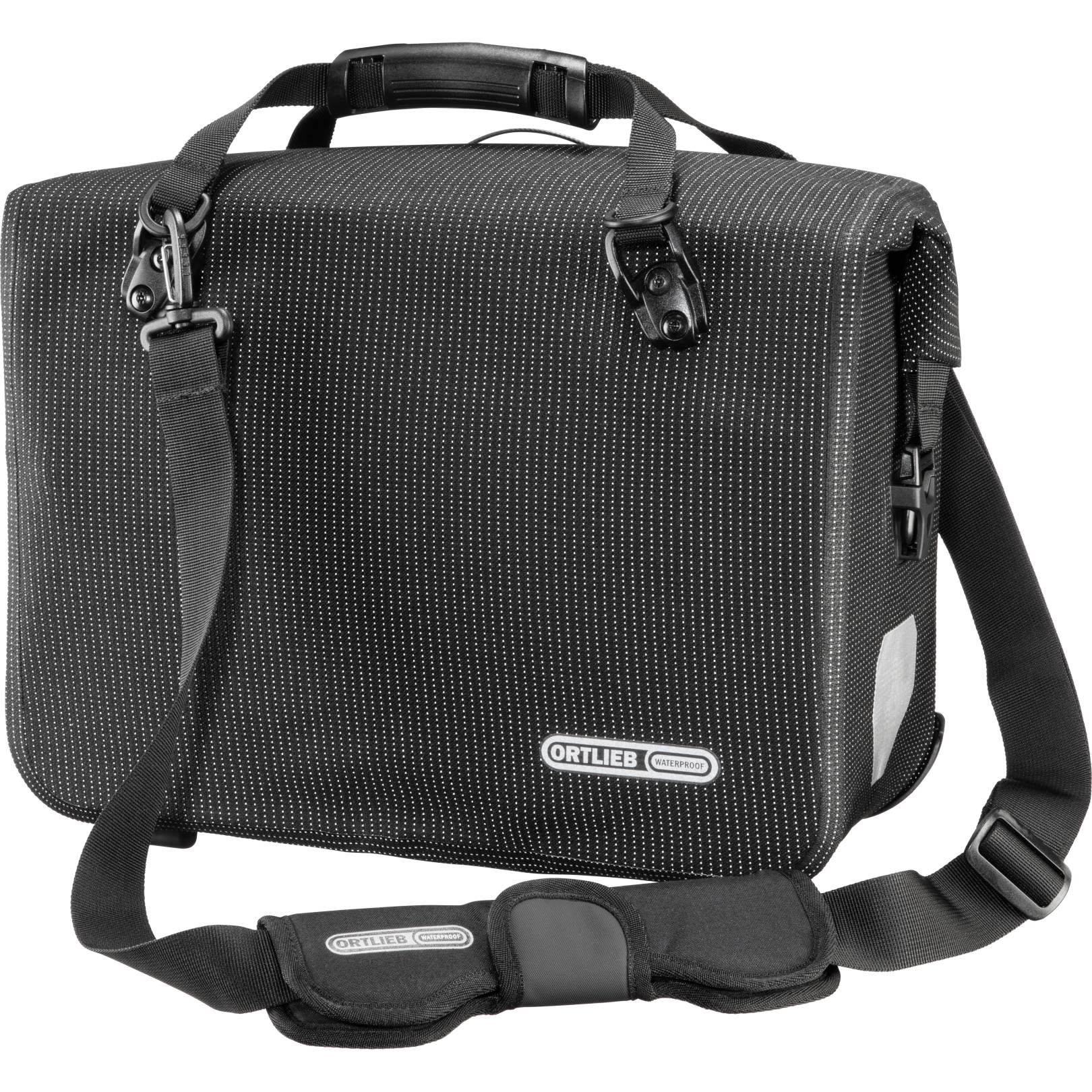 Produktbild von ORTLIEB Office-Bag High-Vis - QL 3.1 - Fahrradtasche | Umhängetasche - 21L - black reflective