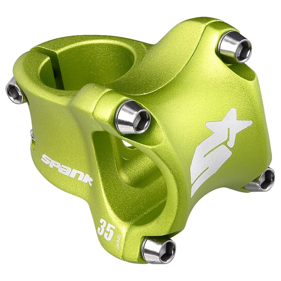 Picture of Spank Spike Race 2.0 - 31.8 Stem - shotpeen green