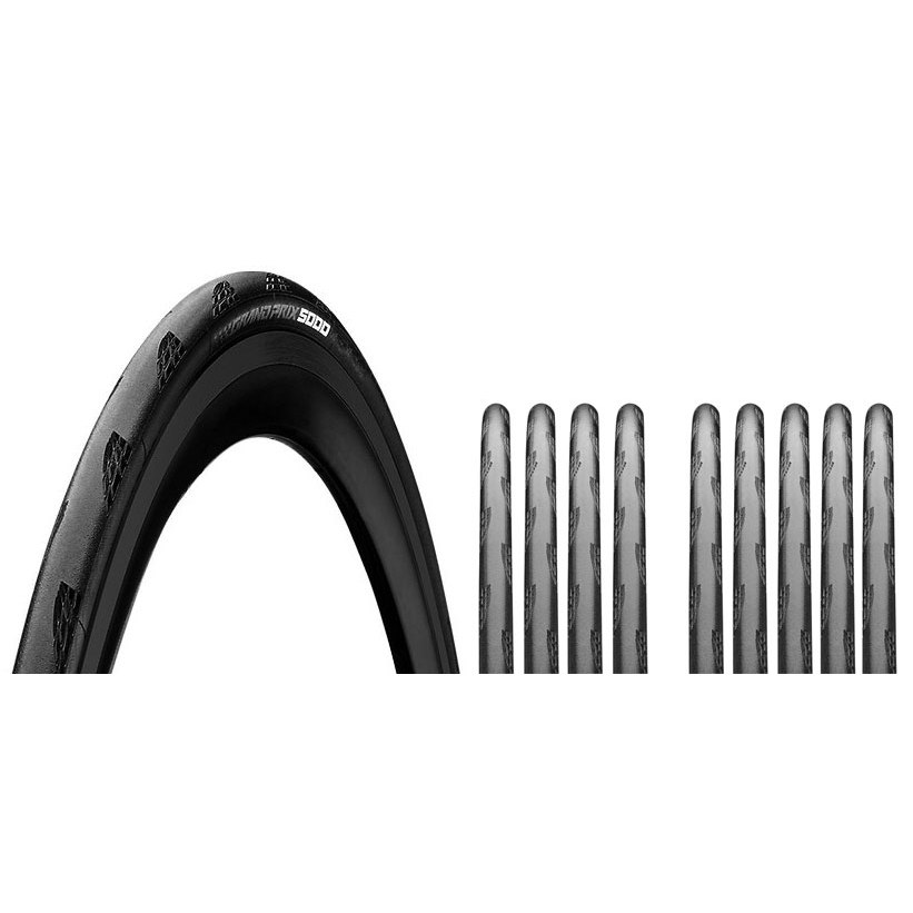 Productfoto van Continental Grand Prix 5000 - 10x Vouwband - 25-622 - zwart