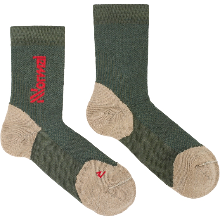 Produktbild von NNormal Merino Laufsocken - Grün 02