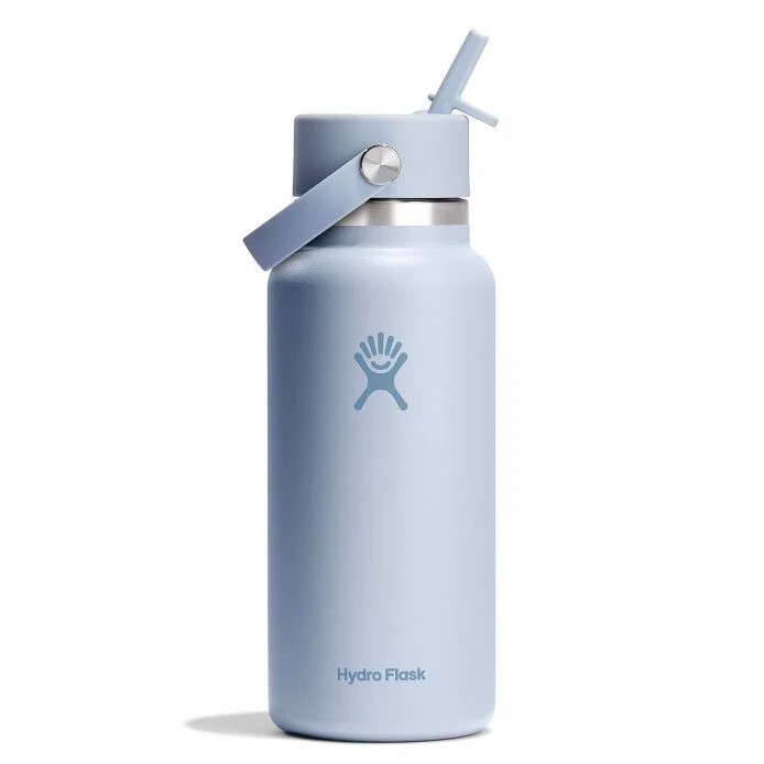 Picture of Hydro Flask 32oz Wide Mouth Insulated Bottle + Flex Straw Cap - 946ml - Surf