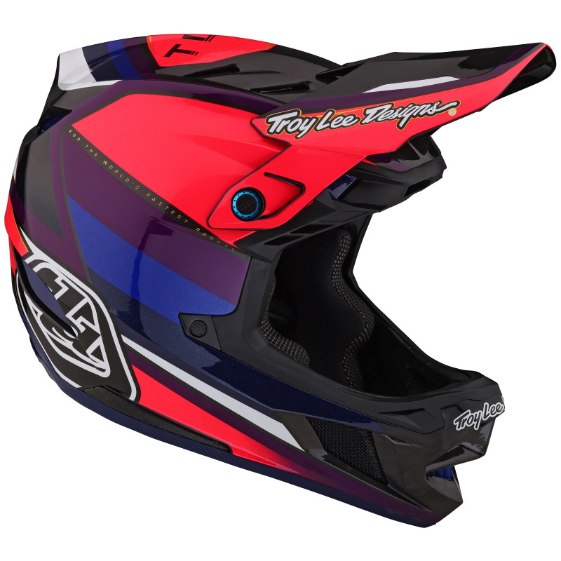 Picture of Troy Lee Designs D4 Carbon MIPS Helmet - Reverb Pink/Purple