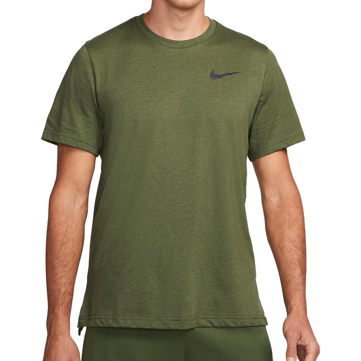 Nike Pro Dri-Fit Men's Short Sleeve Shirt rough green/black DQ4866-326