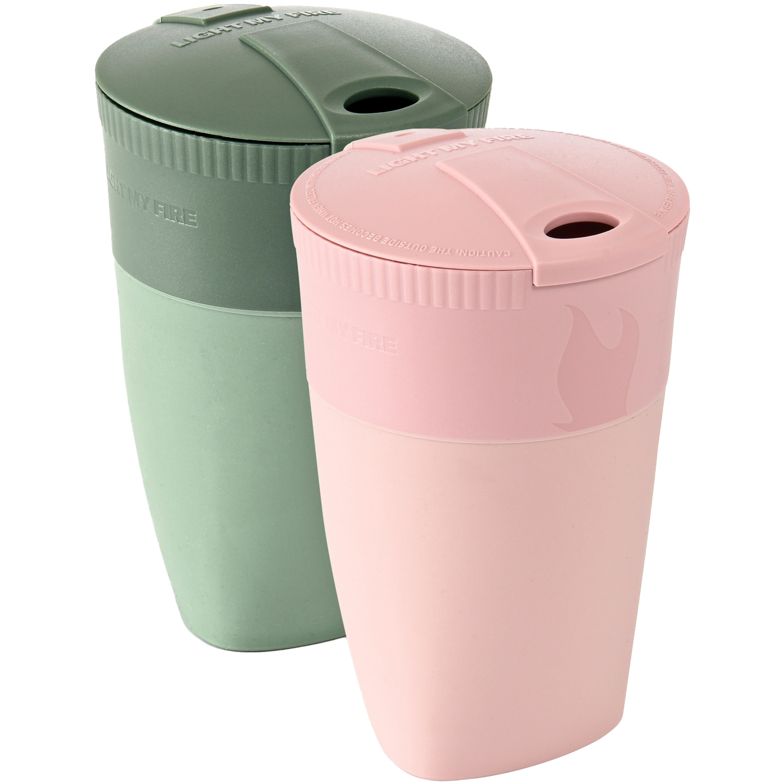 Picture of Light My Fire Pack-up-Cup BIO 2-pack - 2 x 260 ml - dustypink/sandygreen