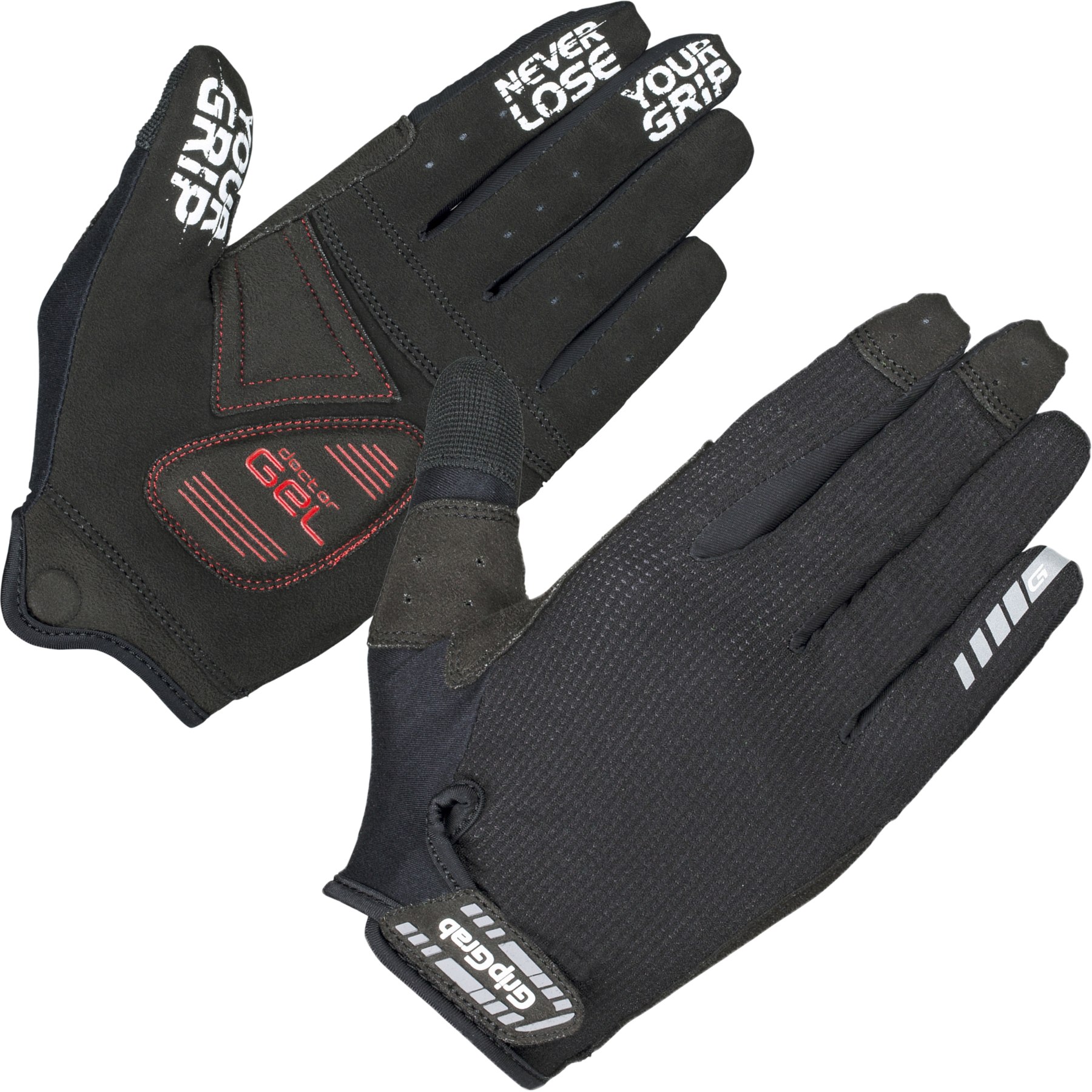 Produktbild von GripGrab SuperGel XC Touchscreen Vollfinger Handschuhe - schwarz