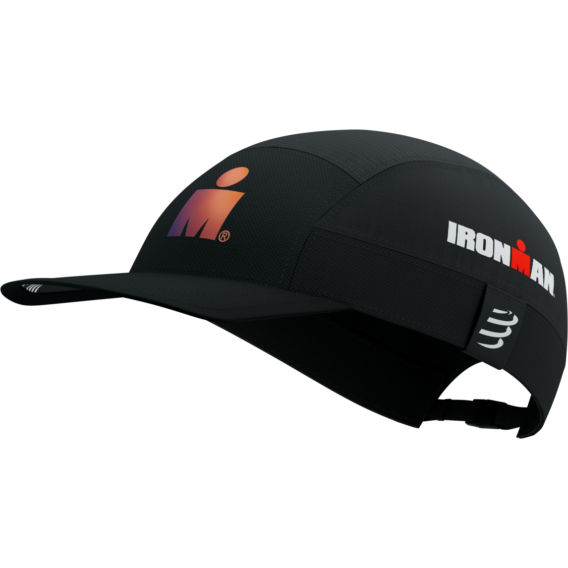 Zdjęcie: Compressport 5 Panel Light Czapka z Daszkiem - Ironman 2025 - czarny - L1