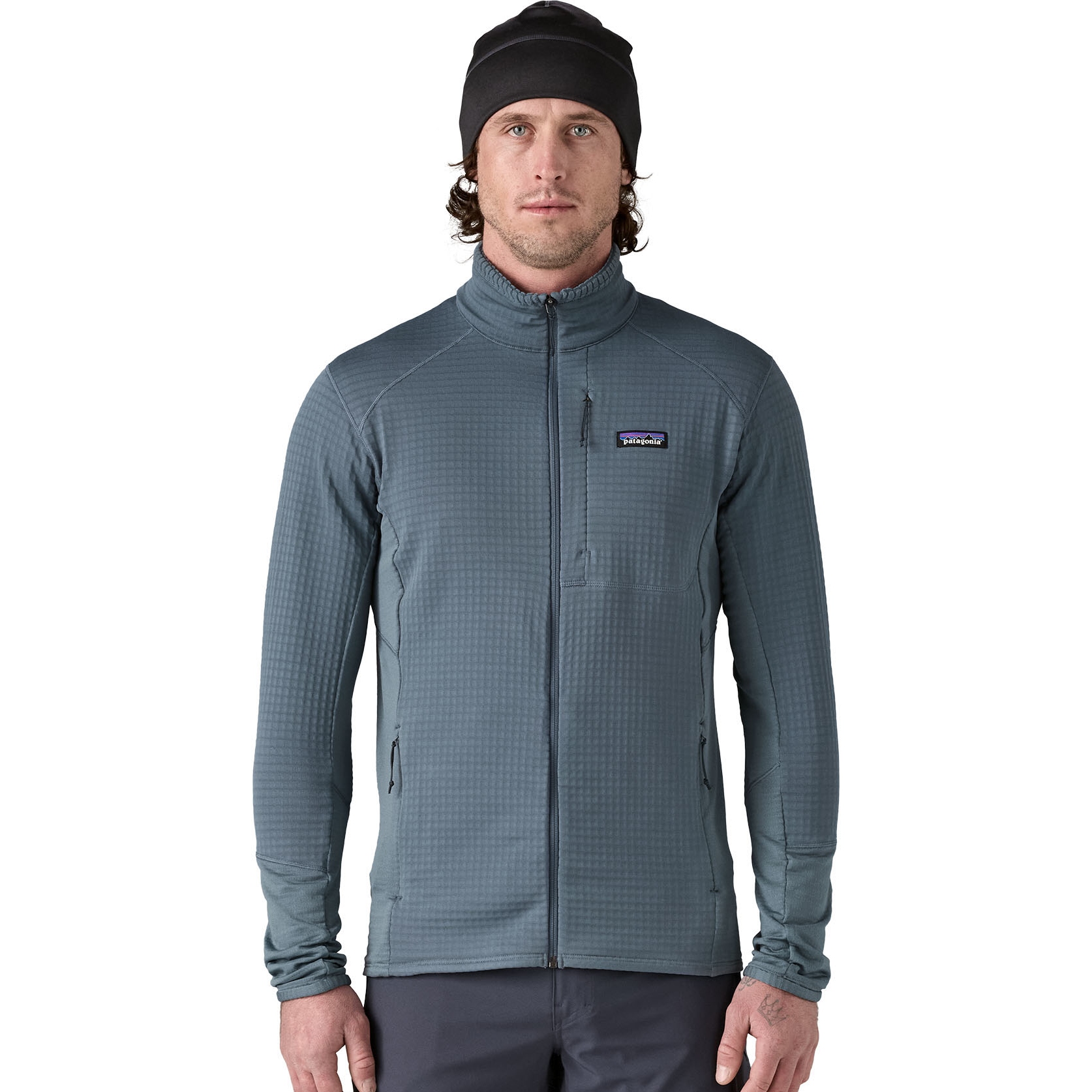 Productfoto van Patagonia R1 Hybrid Fleecejas Heren - Utility Blue
