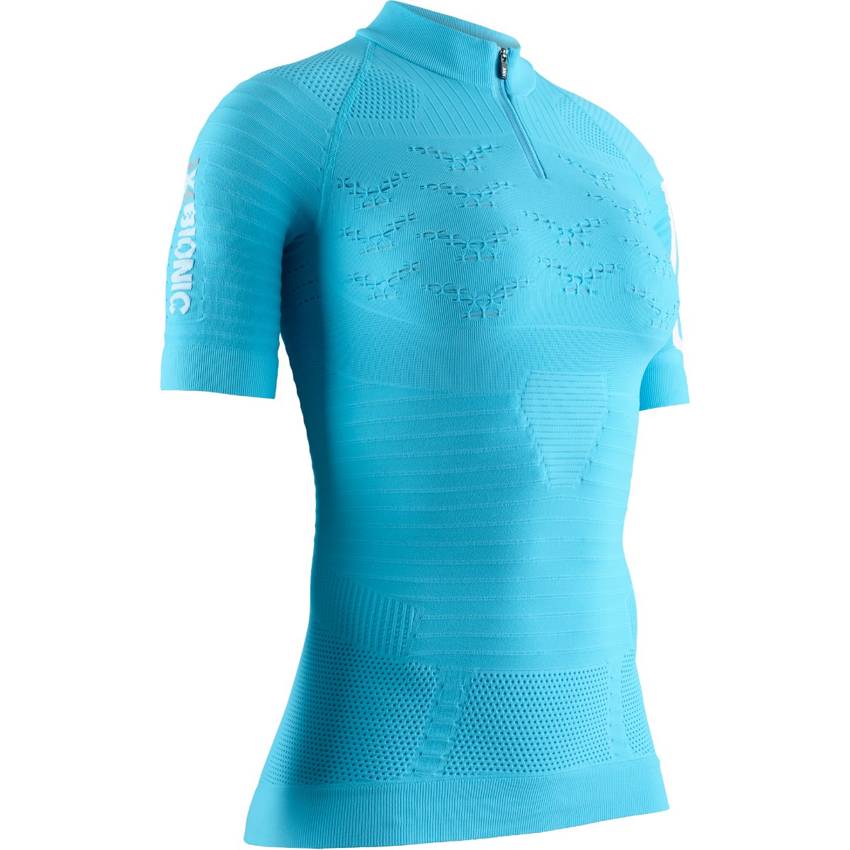 Productfoto van X-Bionic Effektor 4.0 Trail Run Half Zip Shirt Dames - effektor turquoise/arctic white