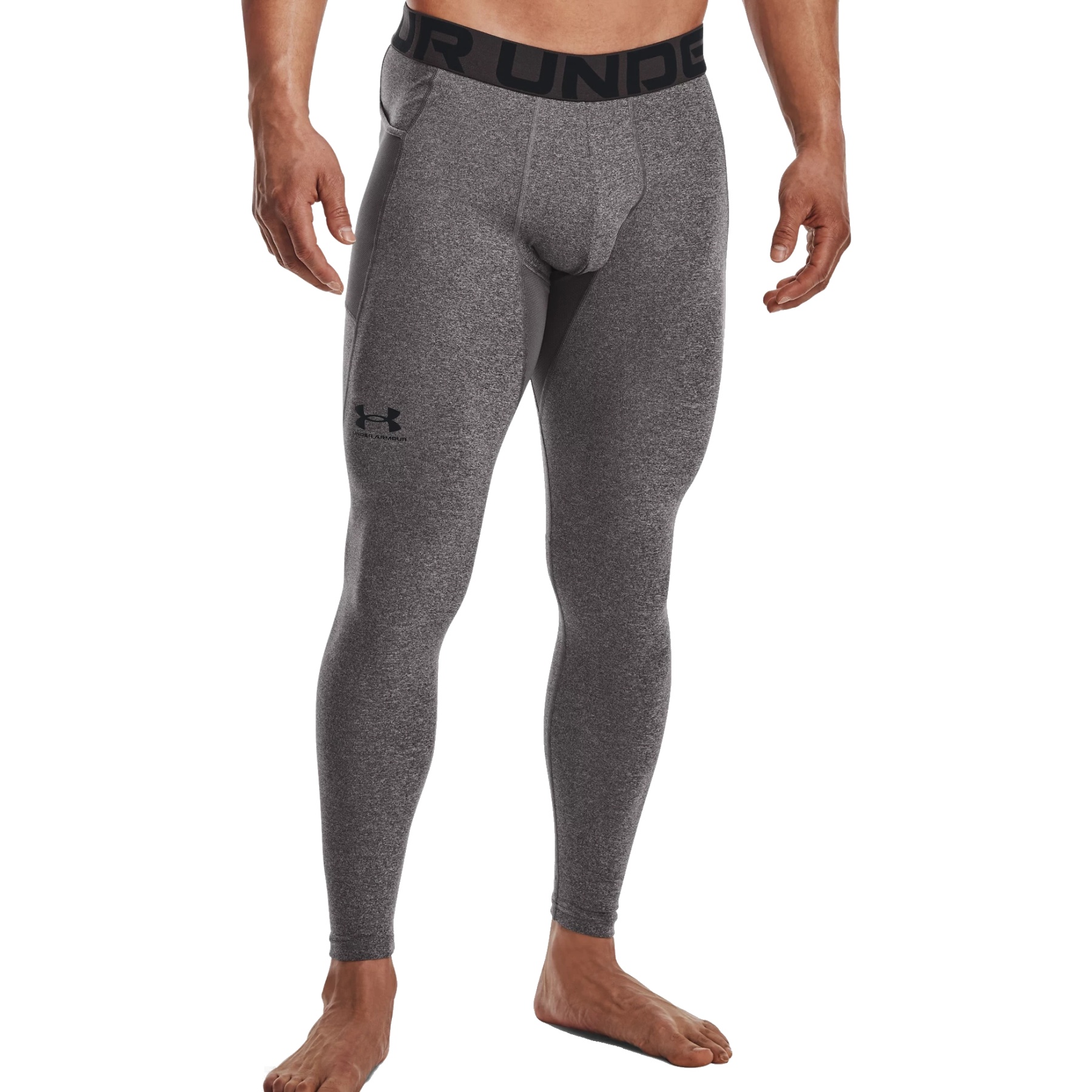 Under Armour Base 4.0 Boys Leggings in Black-Pitch Gray
