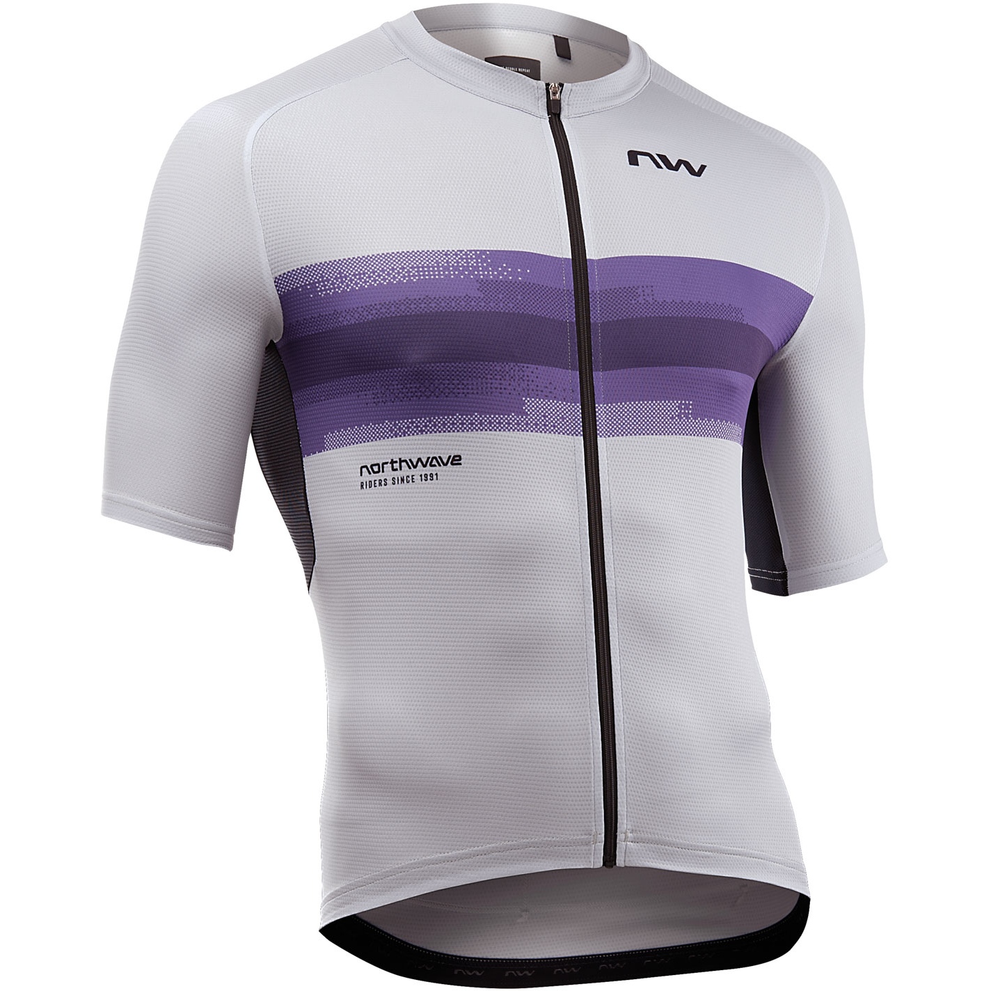 Produktbild von Northwave Force Evo Kurzarmtrikot Herren - light grey/dark purple 129