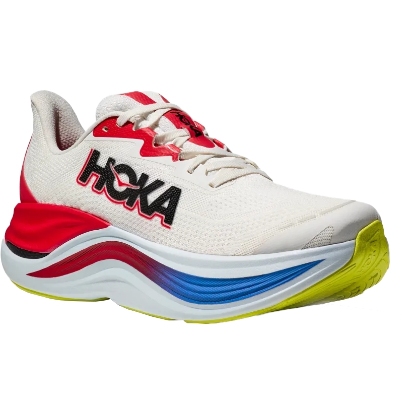 Image of Hoka Skyward X Running Shoes Men - blanc de blanc / virtual blue