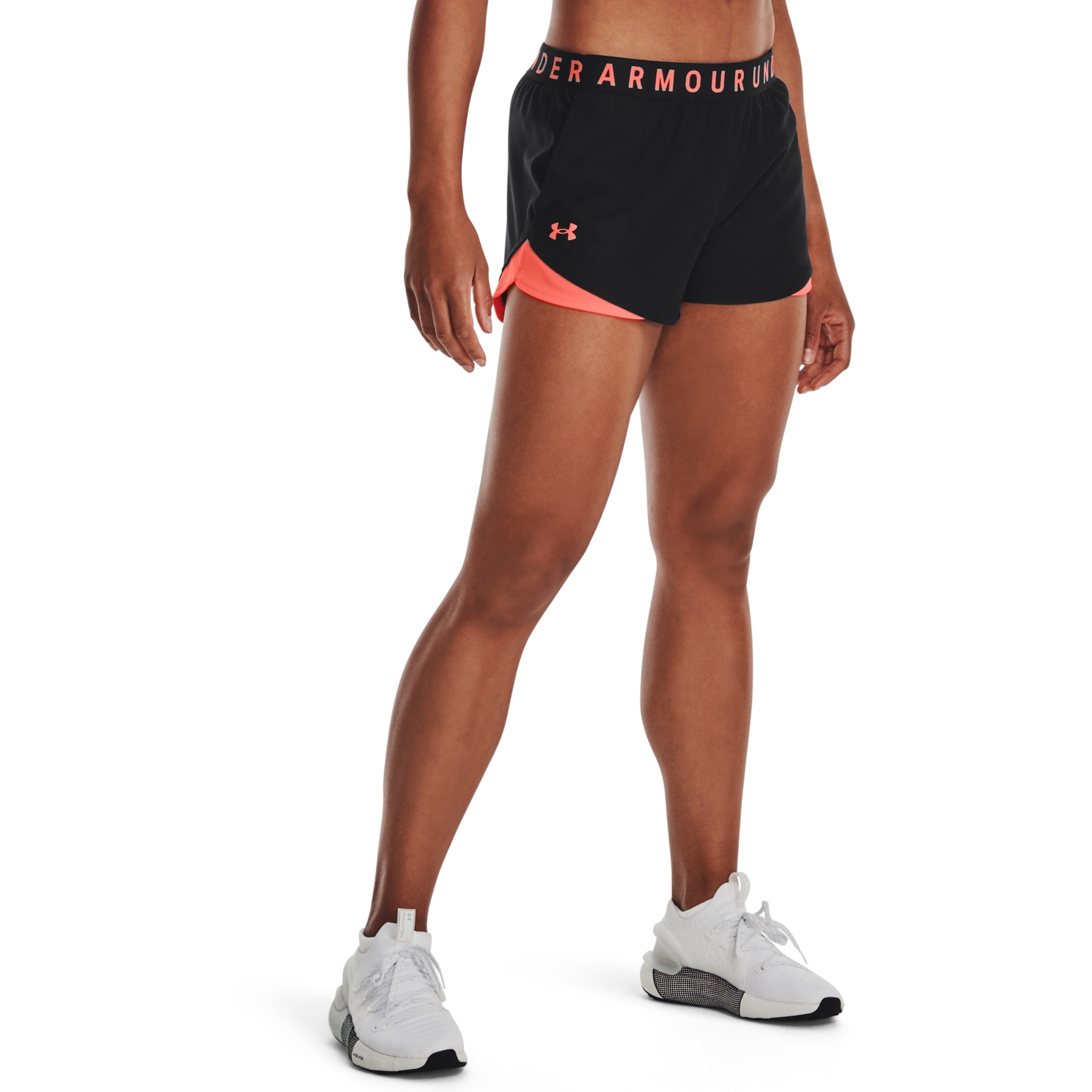 Immagine di Under Armour Shorts Donna - UA Play Up 3.0 - Nero/After Burn/After Burn