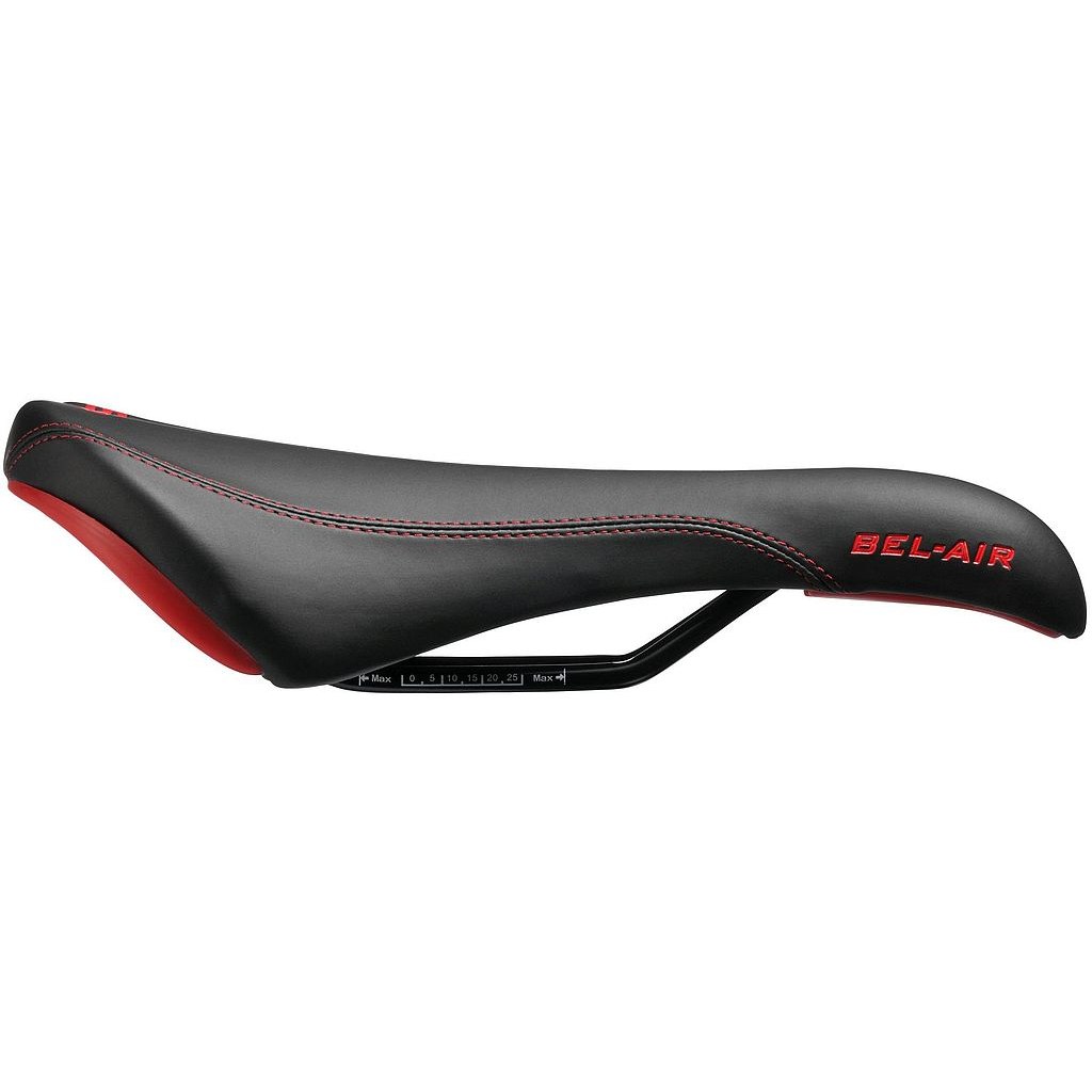 Productfoto van SDG Bel-Air RL Steel Saddle - black/red